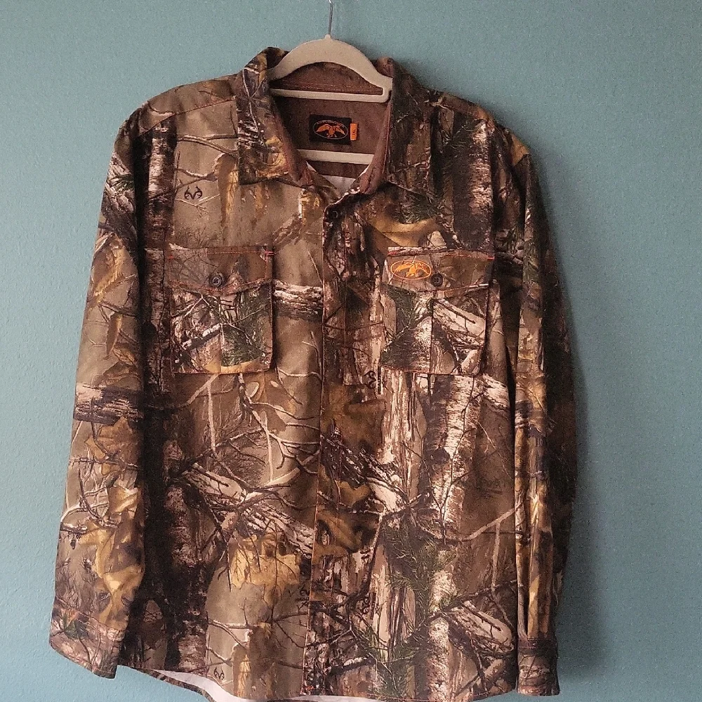 Realtree Duck Commander Camo Sporting Jacket Shirt